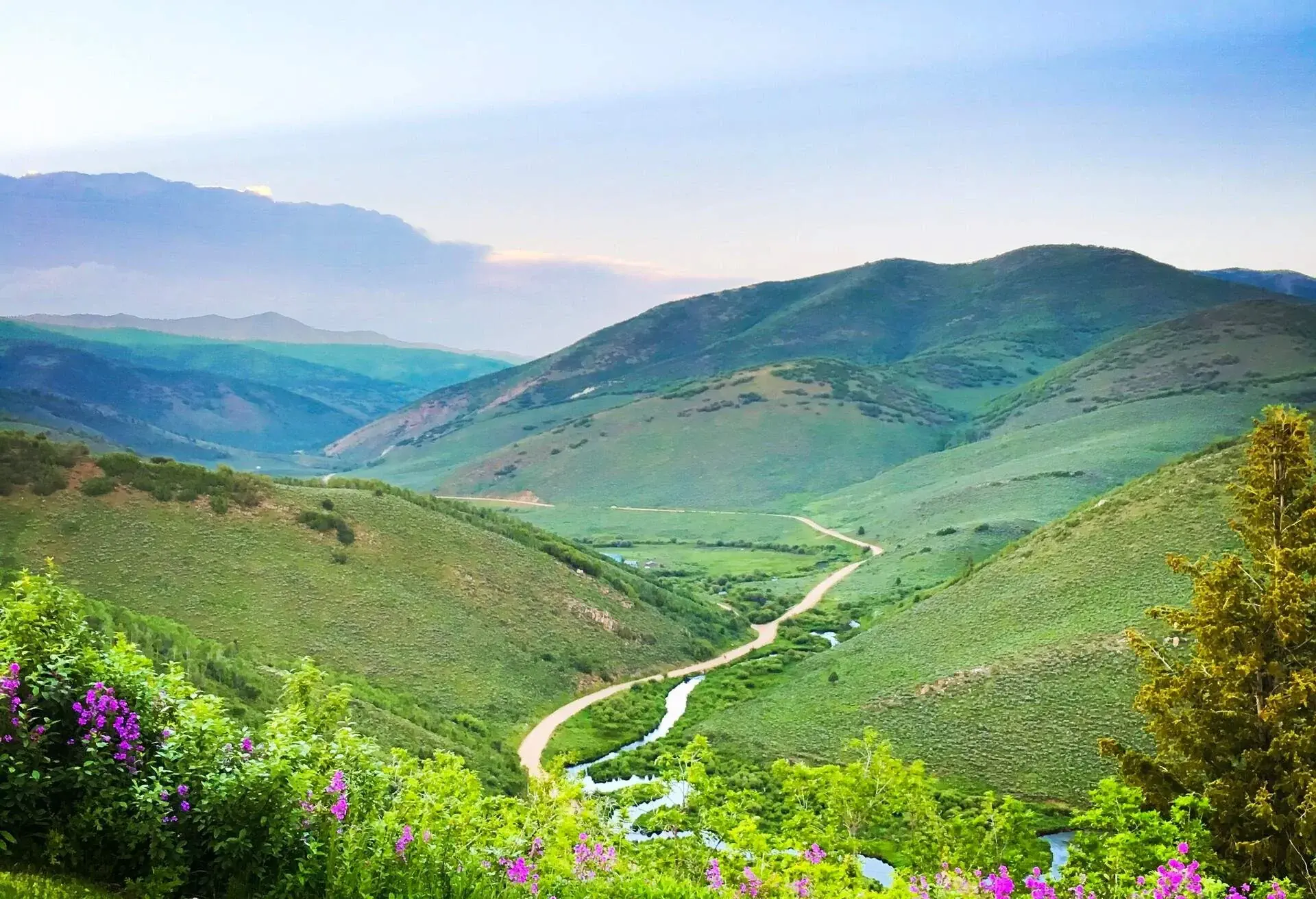 A view near the end of the Mormon Trail in Park City, Utah.